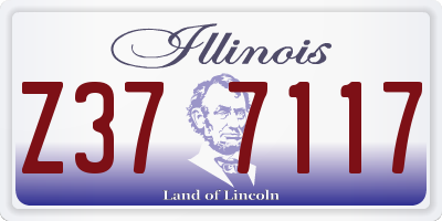 IL license plate Z377117