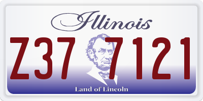 IL license plate Z377121