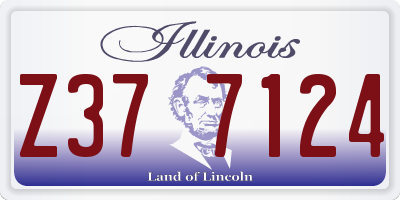 IL license plate Z377124