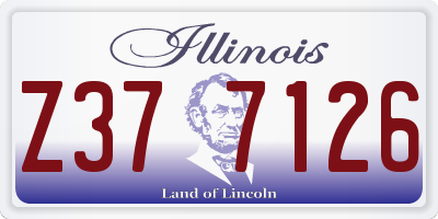 IL license plate Z377126