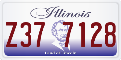 IL license plate Z377128