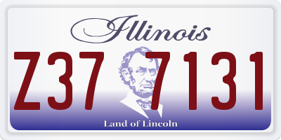 IL license plate Z377131