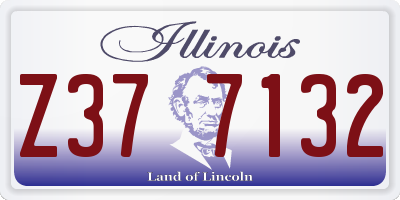 IL license plate Z377132