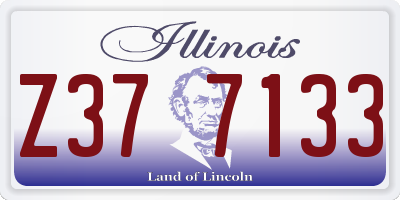 IL license plate Z377133