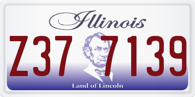 IL license plate Z377139