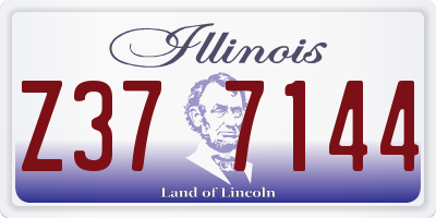 IL license plate Z377144