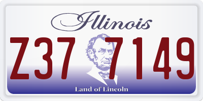 IL license plate Z377149