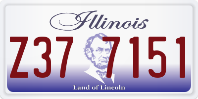 IL license plate Z377151