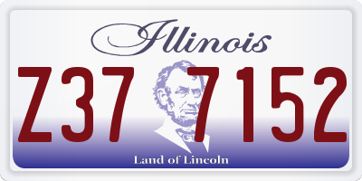 IL license plate Z377152
