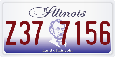 IL license plate Z377156