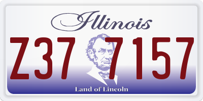 IL license plate Z377157