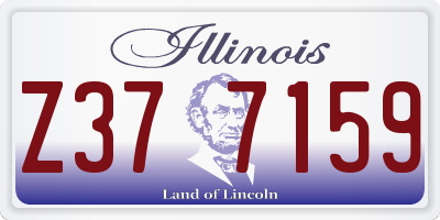 IL license plate Z377159
