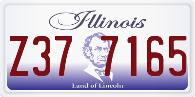 IL license plate Z377165