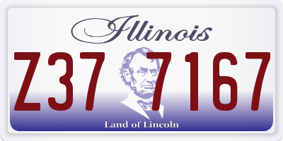 IL license plate Z377167