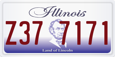IL license plate Z377171