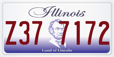 IL license plate Z377172