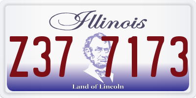 IL license plate Z377173