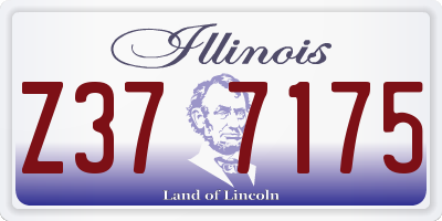 IL license plate Z377175