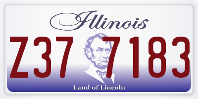 IL license plate Z377183
