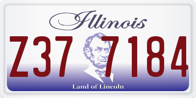 IL license plate Z377184
