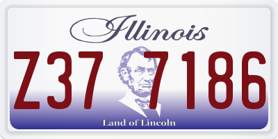 IL license plate Z377186