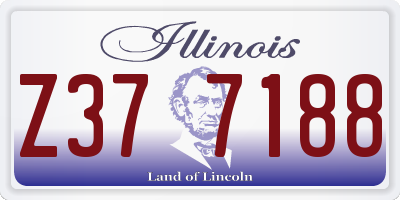 IL license plate Z377188