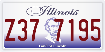 IL license plate Z377195