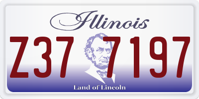 IL license plate Z377197