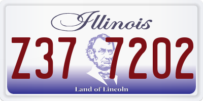 IL license plate Z377202
