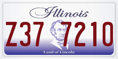IL license plate Z377210