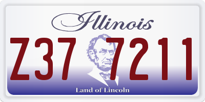 IL license plate Z377211