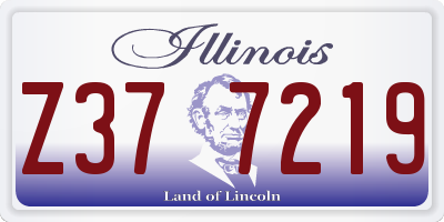 IL license plate Z377219