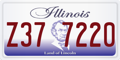IL license plate Z377220
