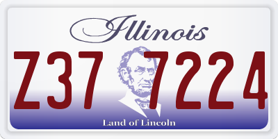 IL license plate Z377224