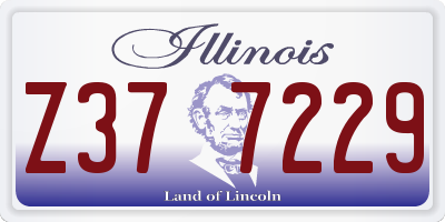 IL license plate Z377229