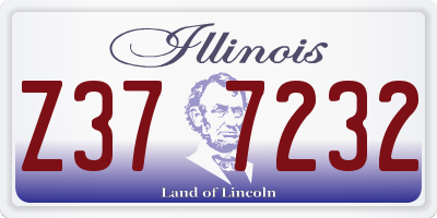 IL license plate Z377232