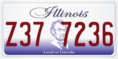 IL license plate Z377236