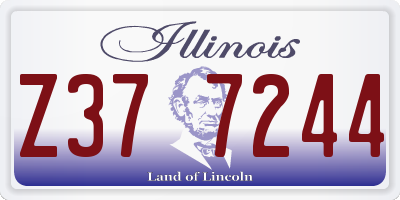 IL license plate Z377244
