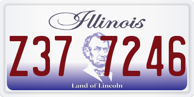 IL license plate Z377246