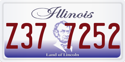 IL license plate Z377252