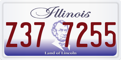 IL license plate Z377255