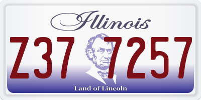 IL license plate Z377257