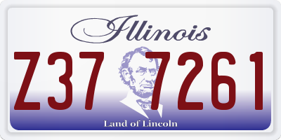 IL license plate Z377261