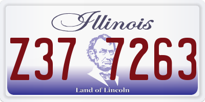 IL license plate Z377263