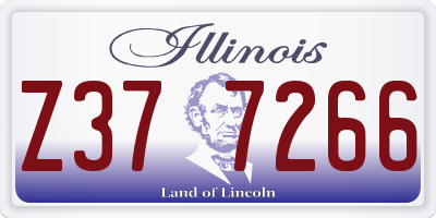 IL license plate Z377266