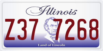 IL license plate Z377268