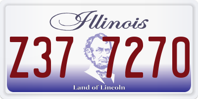 IL license plate Z377270