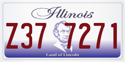 IL license plate Z377271