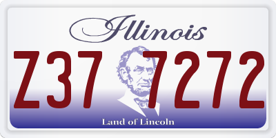 IL license plate Z377272