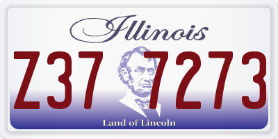 IL license plate Z377273